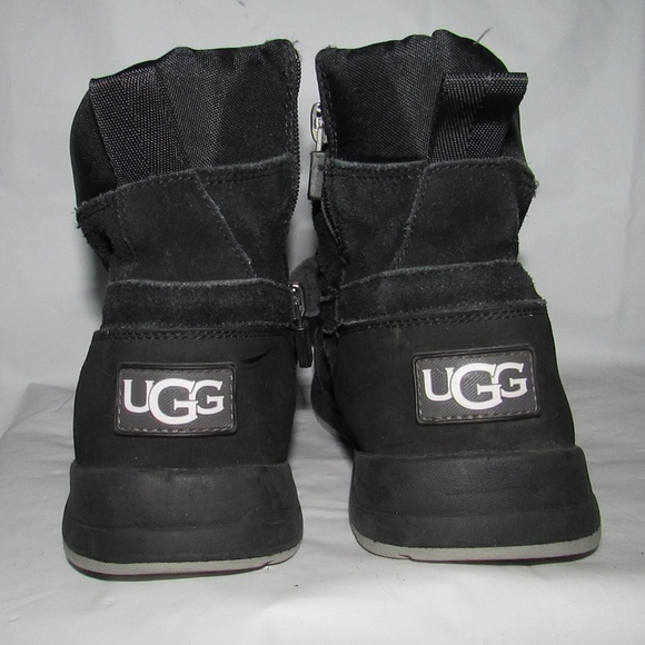 UGG Black Laced Hiking Boots - Picture 5 of 7